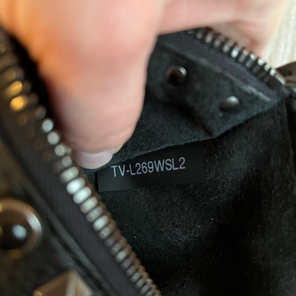 Valentino Rockstud NEW Leather Pouch Clutch black authentic - Picture 7 of 17